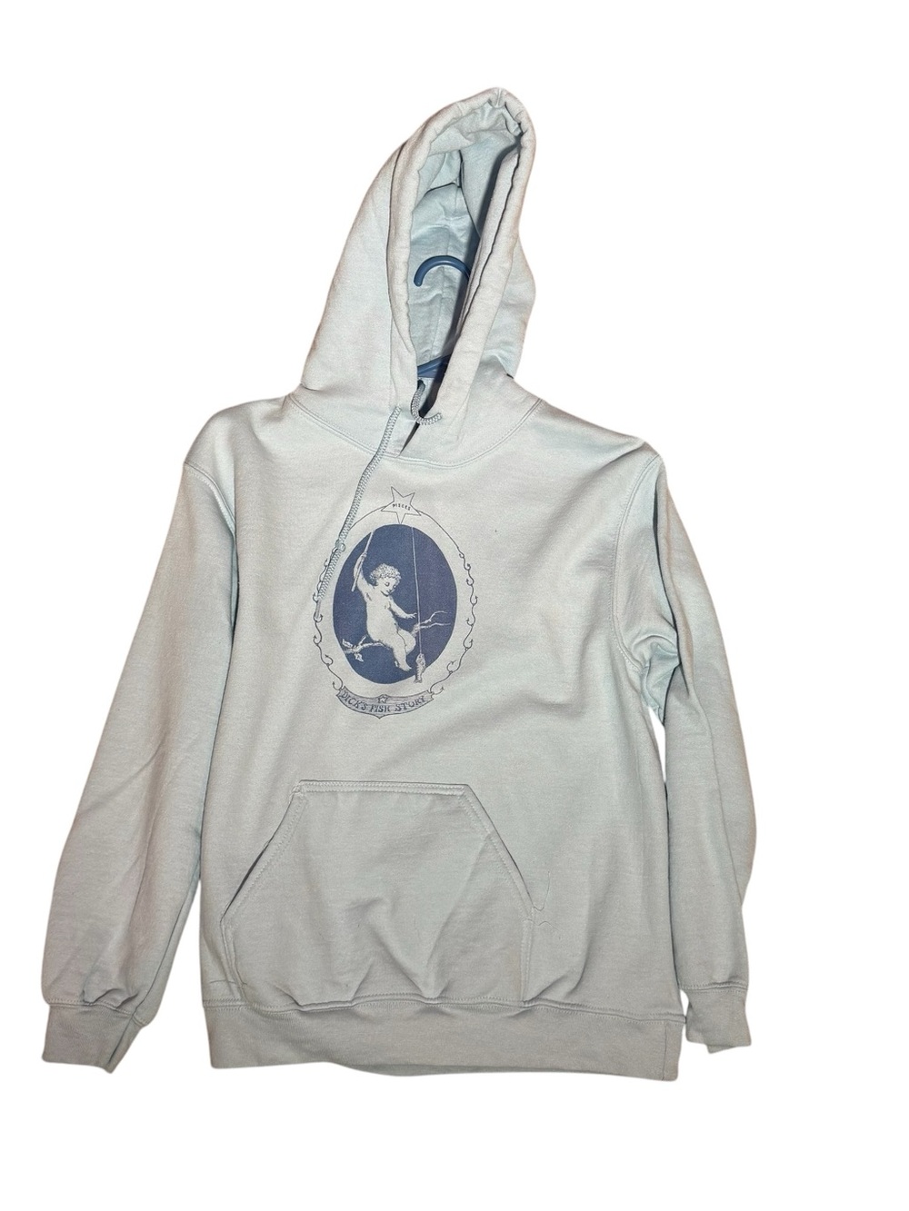 Vintage Pisces Zodiac Astrology Womans Hoodie Small Small